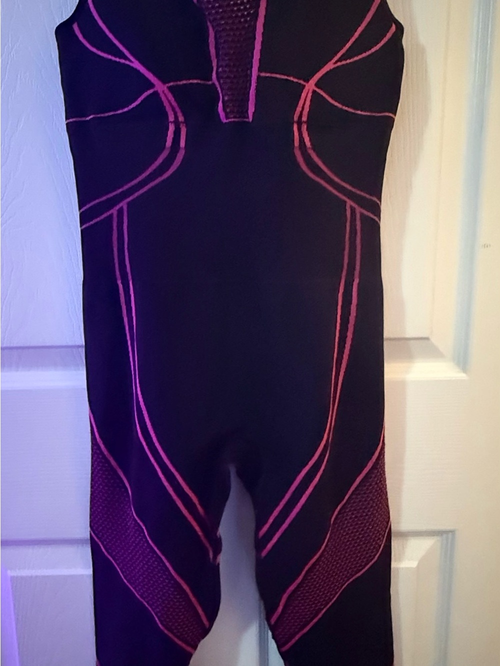 Black One-Piece athletic bodysuit